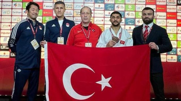 Milli judocu Salih Yıldız'dan İsrail'de bronz madalya
