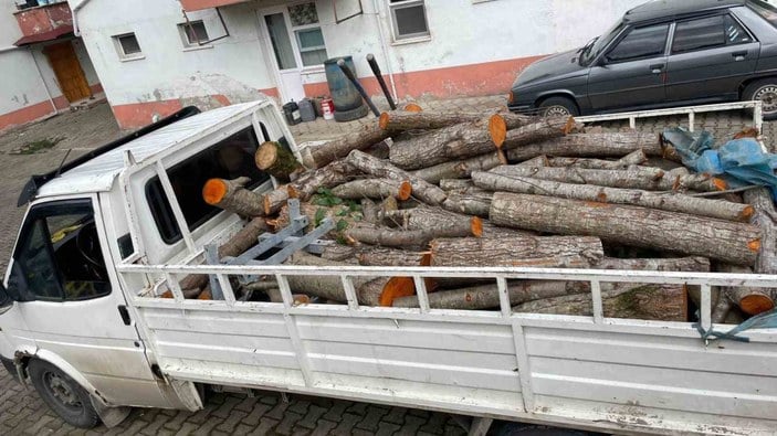 Trabzon'da depremzedeler için hazırlanan odunlar çalındı - En Son Haber