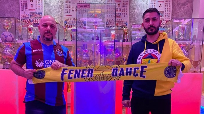 Fenerbahçeli taraftarlar Trabzonspor Şamil Ekinci Müzesi’nde
