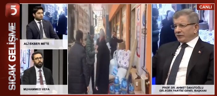 Ahmet Davutoğlu: Deprem bölgelerinde hiçbir iktidar mensubunu görmedim