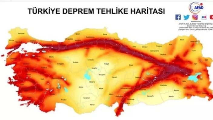 Türkiye'de deprem riski: MTA diri fay hattı haritasını açıkladı