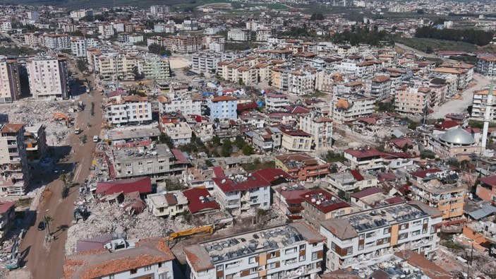 Antakya 2. depremden sonra havadan görüntülendi #7