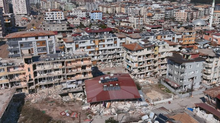 Antakya 2. depremden sonra havadan görüntülendi #8
