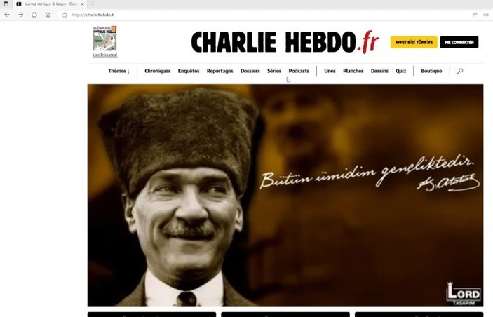 Türk genci, Charlie Hebdo'nun sitesini hackledi