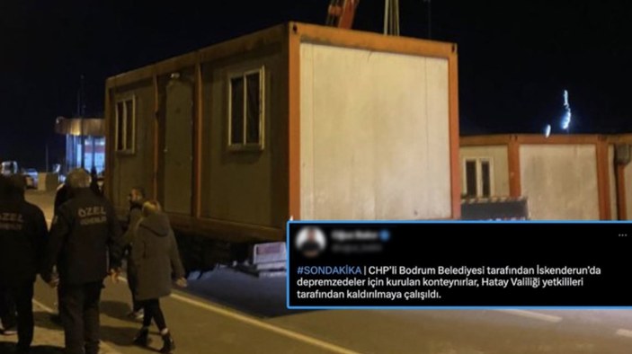 CHP'nin konteynerlarine el konuyor yalanını CHP'li başkan bozdu